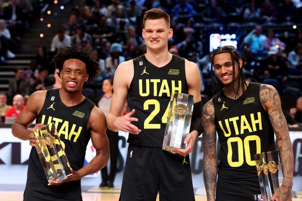 NBA常规赛：快船115-103力克爵士 三连客首战告捷 伦纳德哈登联手带队延续连胜